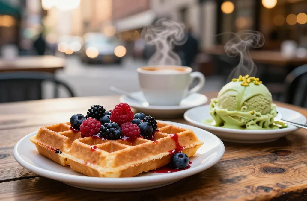 Date Night Dessert Spot in Nyc: Waffles, Gelato, and Italian Coffee Sparkle