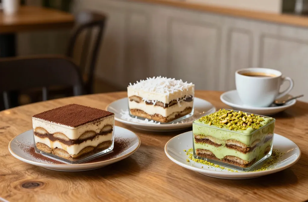 Tiramisu 3 Ways: Traditional, Coconut, and Pistachio — Which One Wins? Taste Test